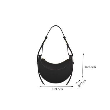 new-leather-womens-bag-minority-design-shoulder-bag-leather-texture-versatile-crescent-bag